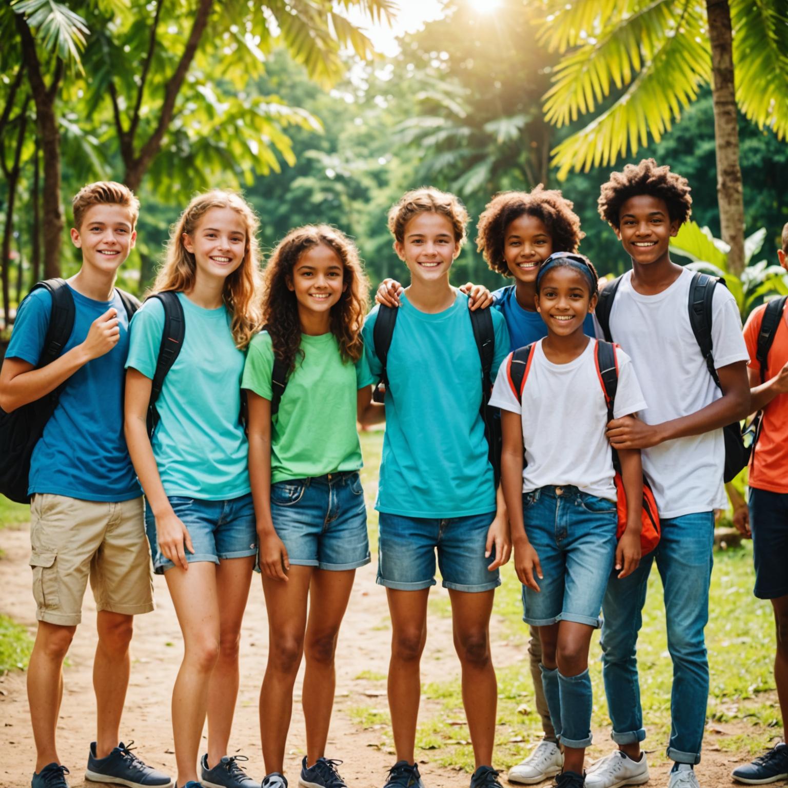 Junior students in summer language programme activities